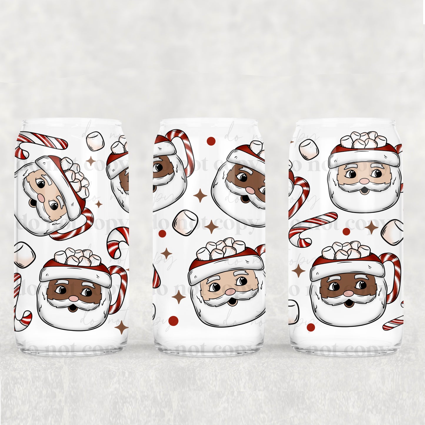 CS 2024 santa mug seamless vinyl sheet | decal | UV cup wrap | sept