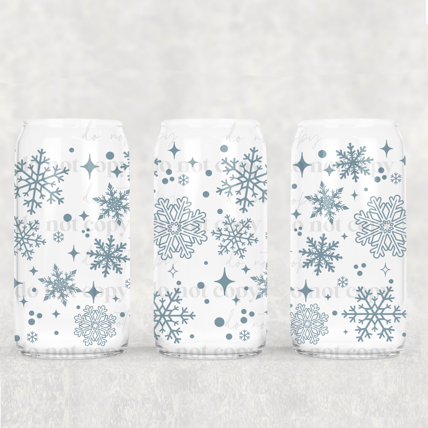 CS 2024 snowflake seamless vinyl sheet | decal | UV wrap | DTF sept