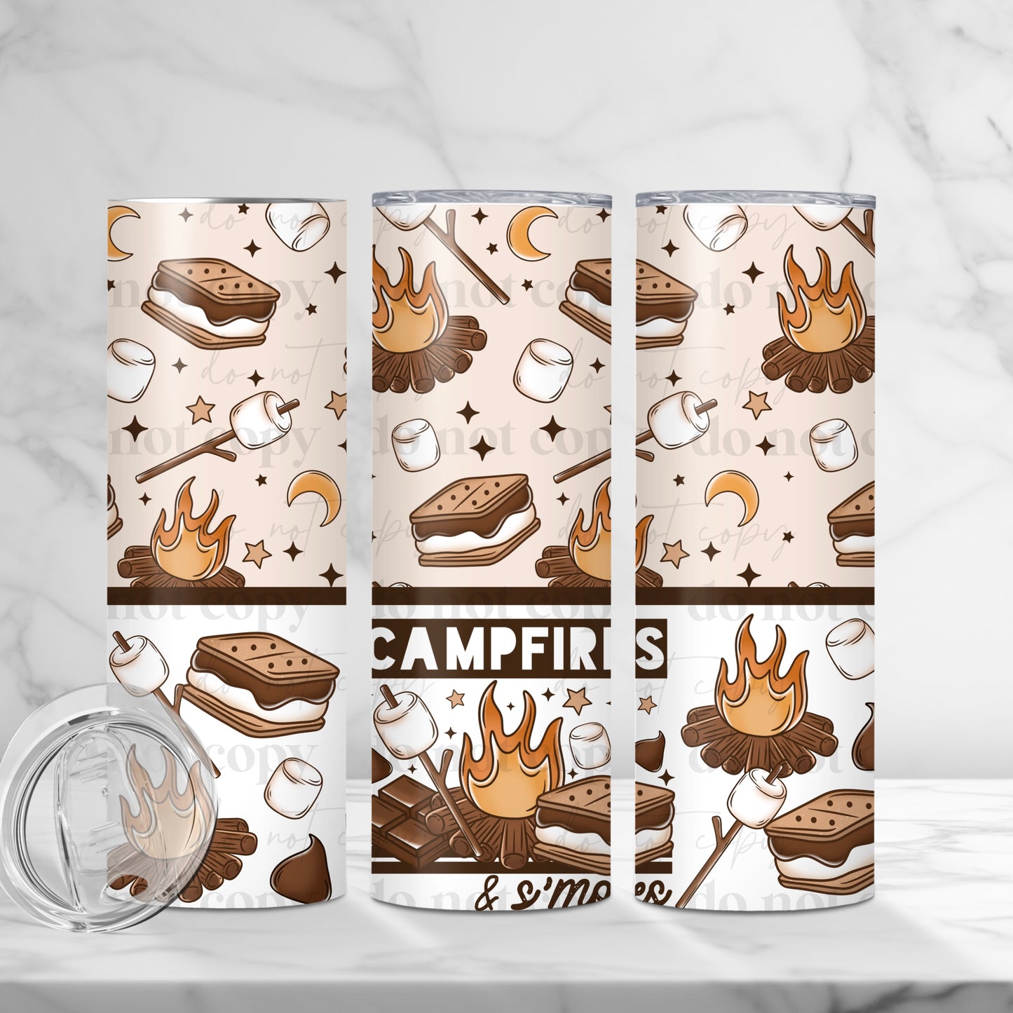 CS 2024 campfire_seamless vinyl sheet | decal | UV wrap | DTF sept