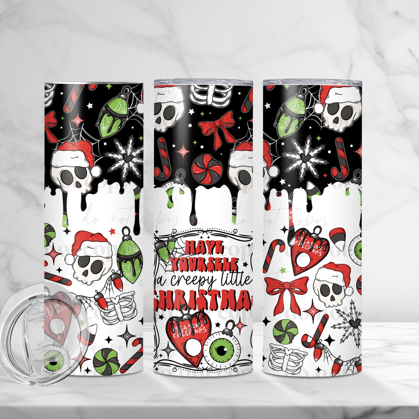 CS 2024 creepy Christmas vinyl sheet | decal | UV wrap | vinyl wrap | DTF print