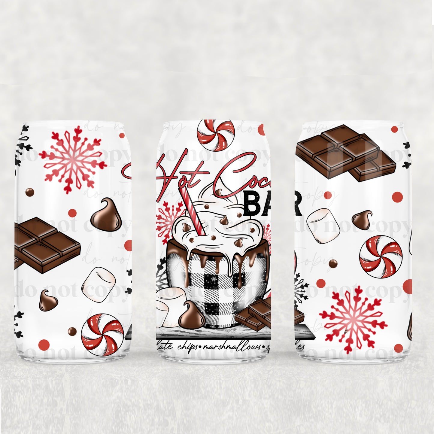 CS 2024 hot cocoa bar vinyl sheet | decal | UV wrap | vinyl wrap | DTF print