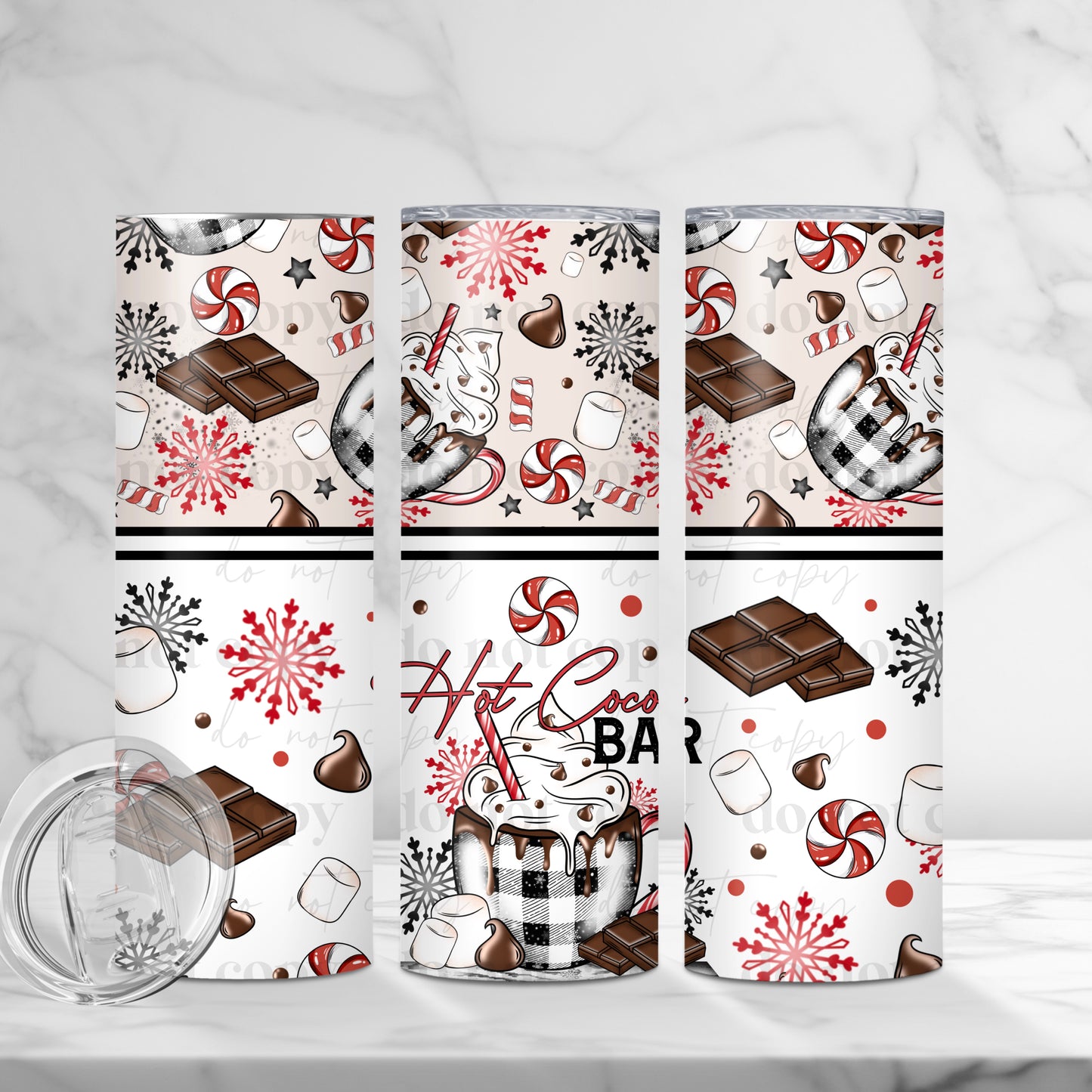 CS 2024 hot cocoa bar vinyl sheet | decal | UV wrap | vinyl wrap | DTF print