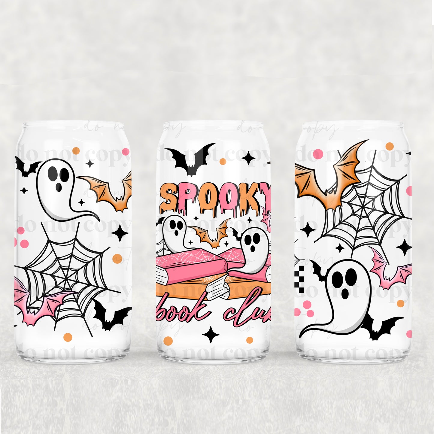 2024 CS  spooky books seamless vinyl sheet | decal | vinyl wrap | UV wrap | DTF