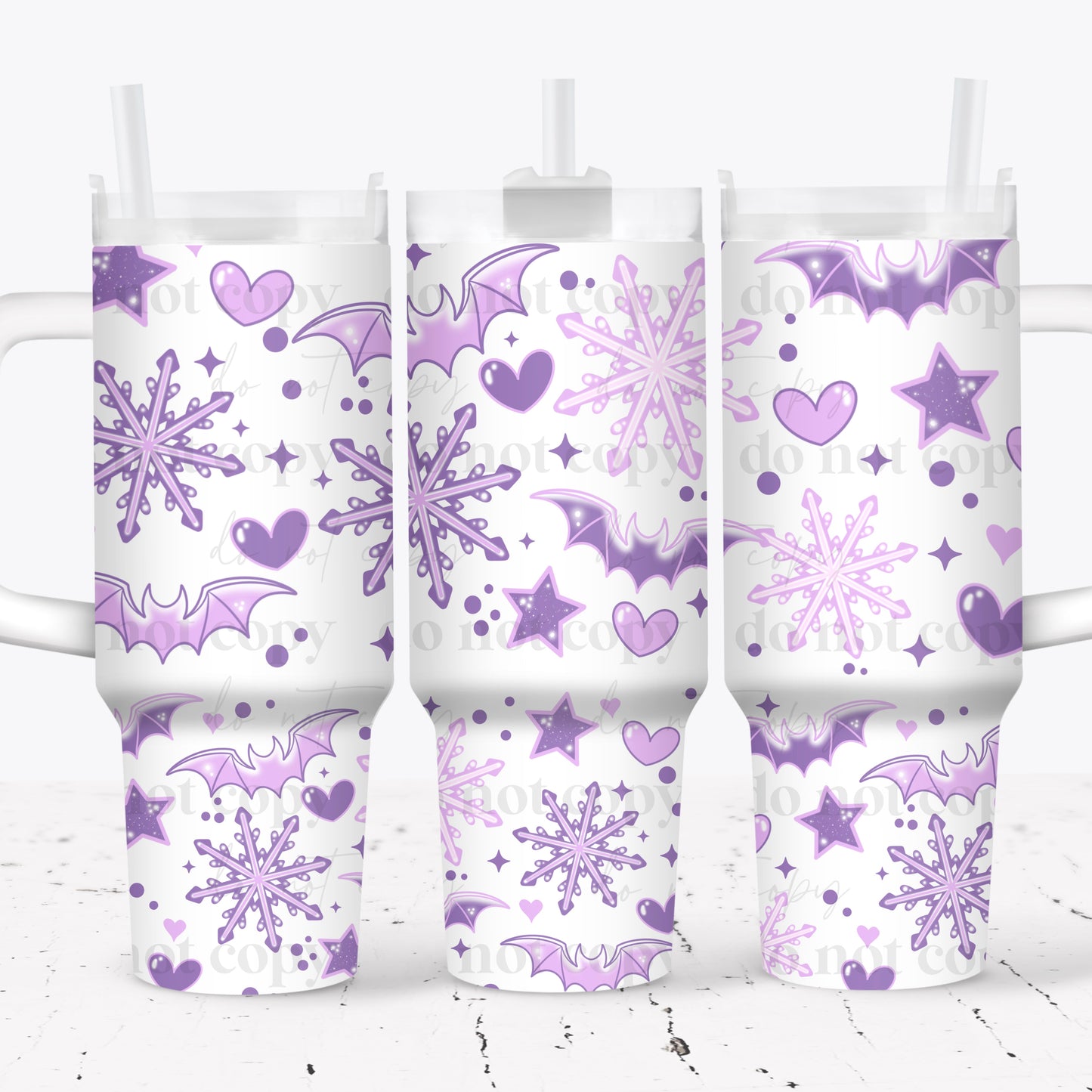 CS 2024 purple winter bats 40 oz UV DTF wrap (dec)