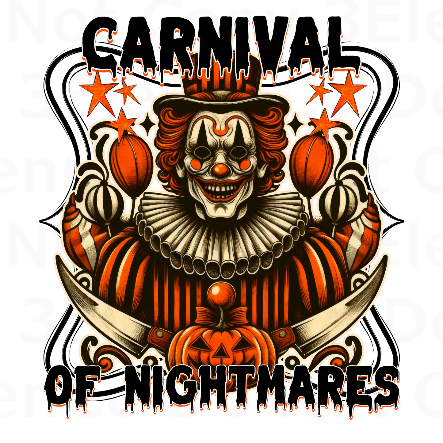 FDC 2024 carnival of nightmares vinyl decal | UV decal | DTF print