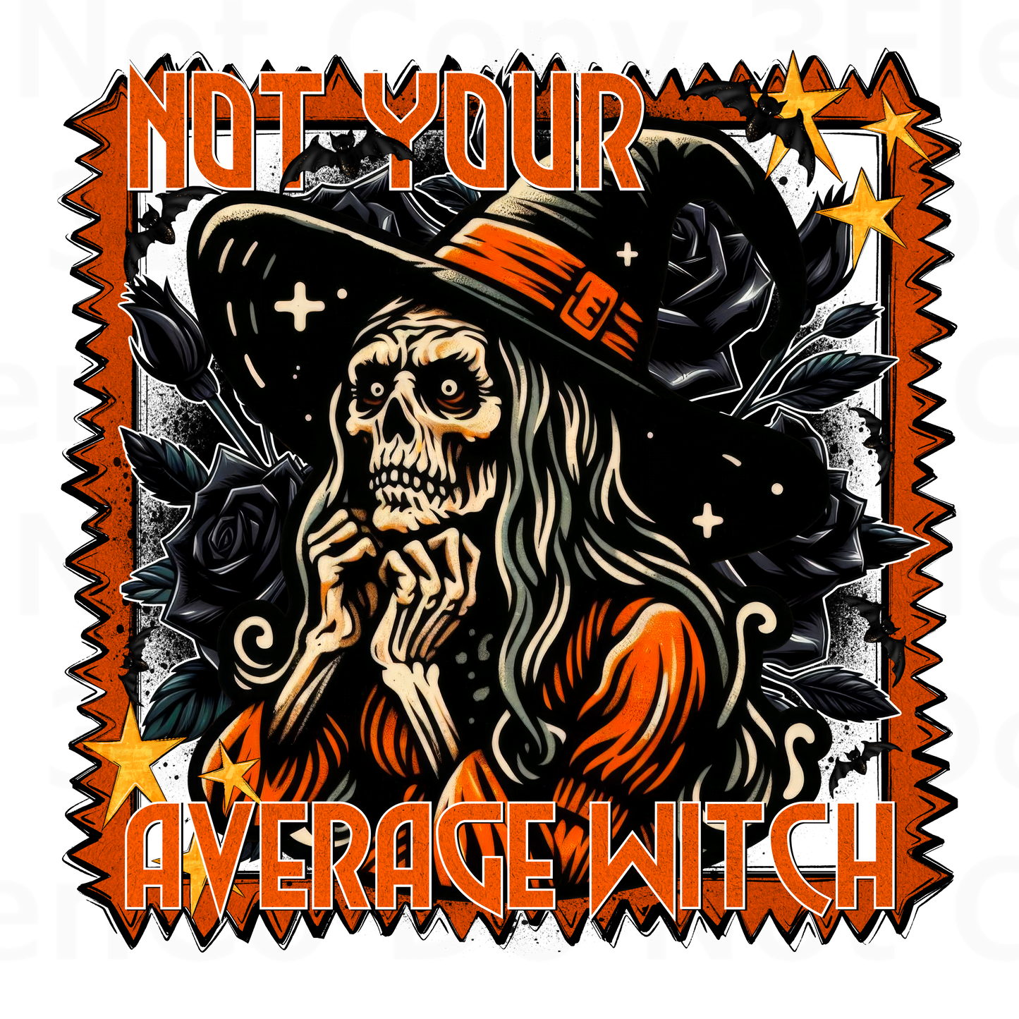 FDC 2024 not your average witch vinyl decal | UV decal | DTF print