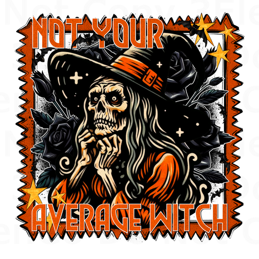 FDC 2024 not your average witch vinyl decal | UV decal | DTF print