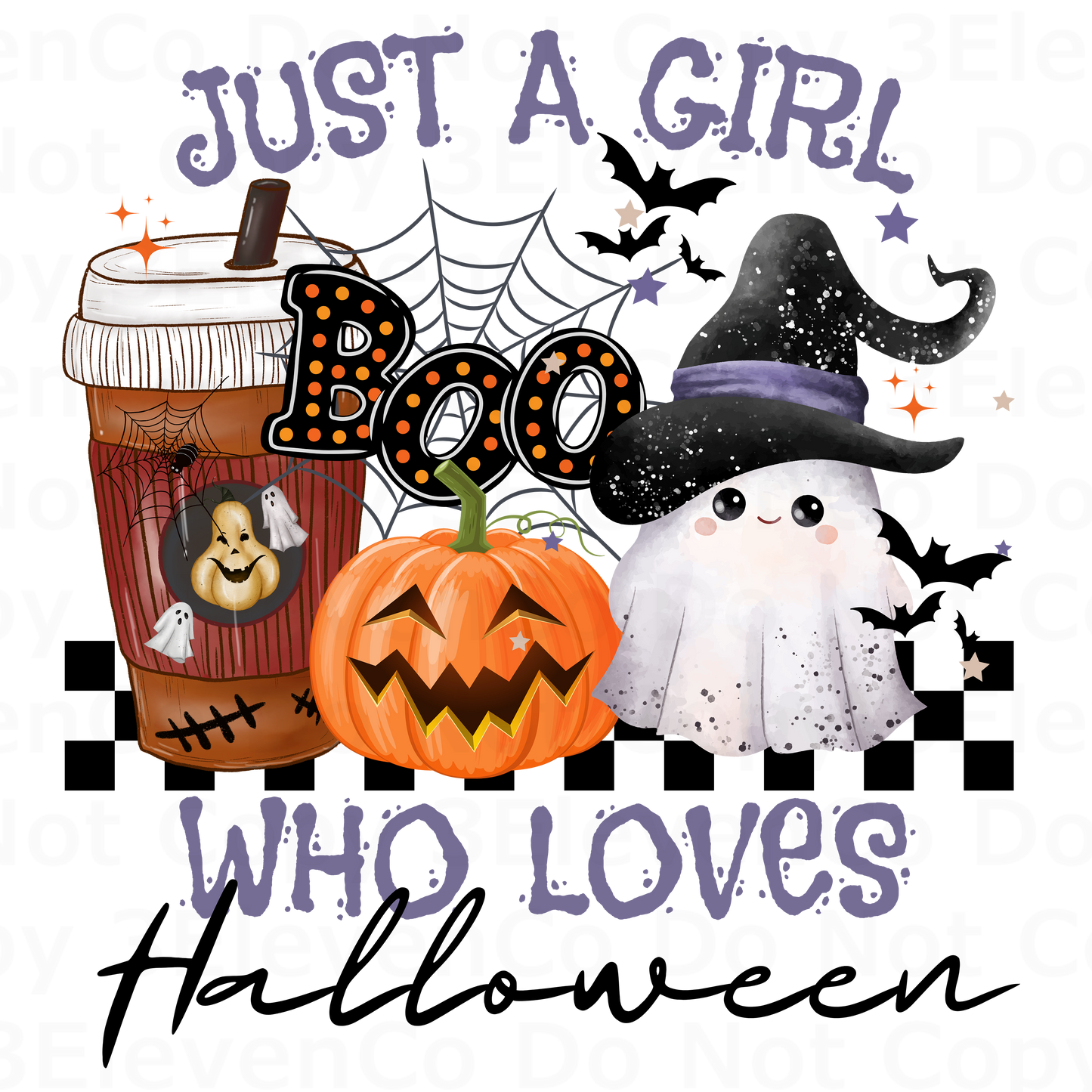SBB 2024 just a girl who loves Halloween vinyl sheet | decal | UV wrap | DTF print