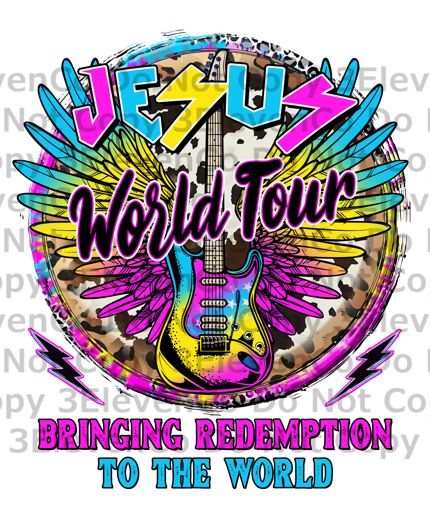 Jesus world tour vinyl decal | UV DTF decal | DTF print