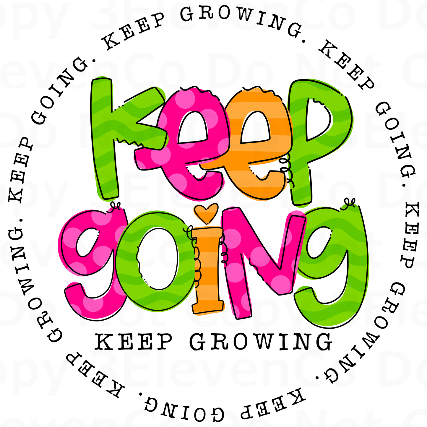 keep going vinyl decal | UV DTF decal | DTF print