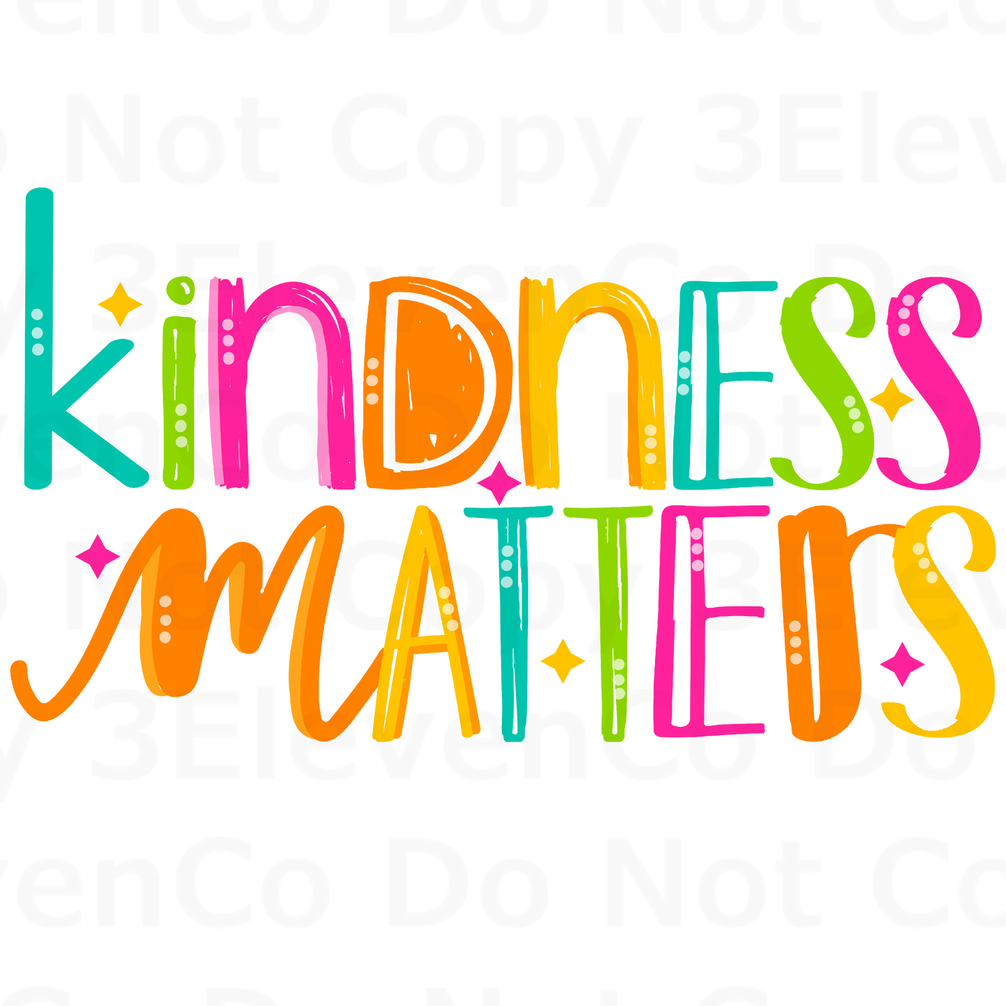 kindness matters vinyl decal | UV DTF decal | DTF print