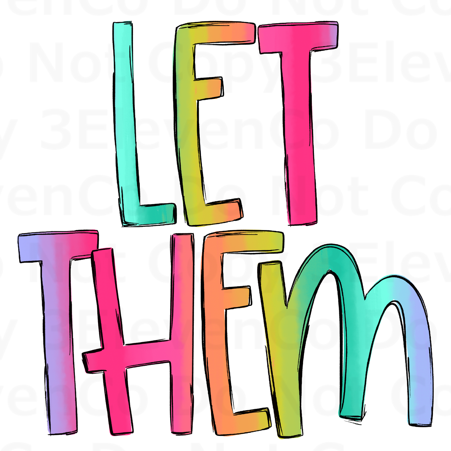 SBB 2024 let them bold vinyl decal | UV DTF decal | DTF print