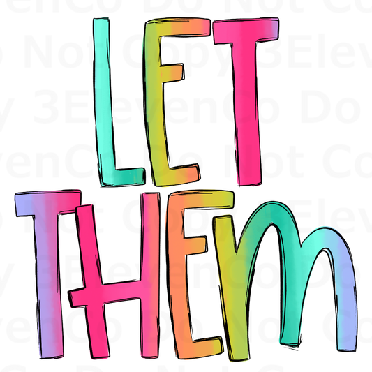 SBB 2024 let them bold vinyl decal | UV DTF decal | DTF print