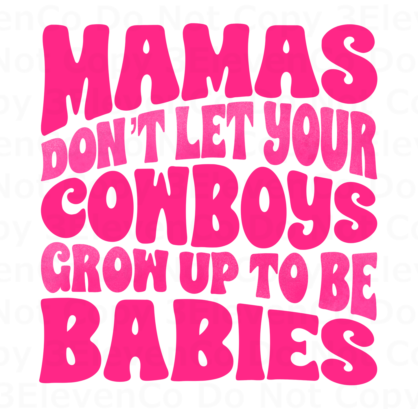 KD 2024 mama's don't let your cowboys vinyl decal | UV DTF decal | DTF print