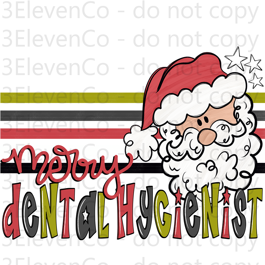 2024 OS merry dental hygienist UV DTF decal | DTF print