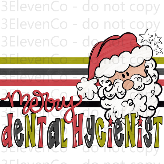 2024 OS merry dental hygienist UV DTF decal | DTF print