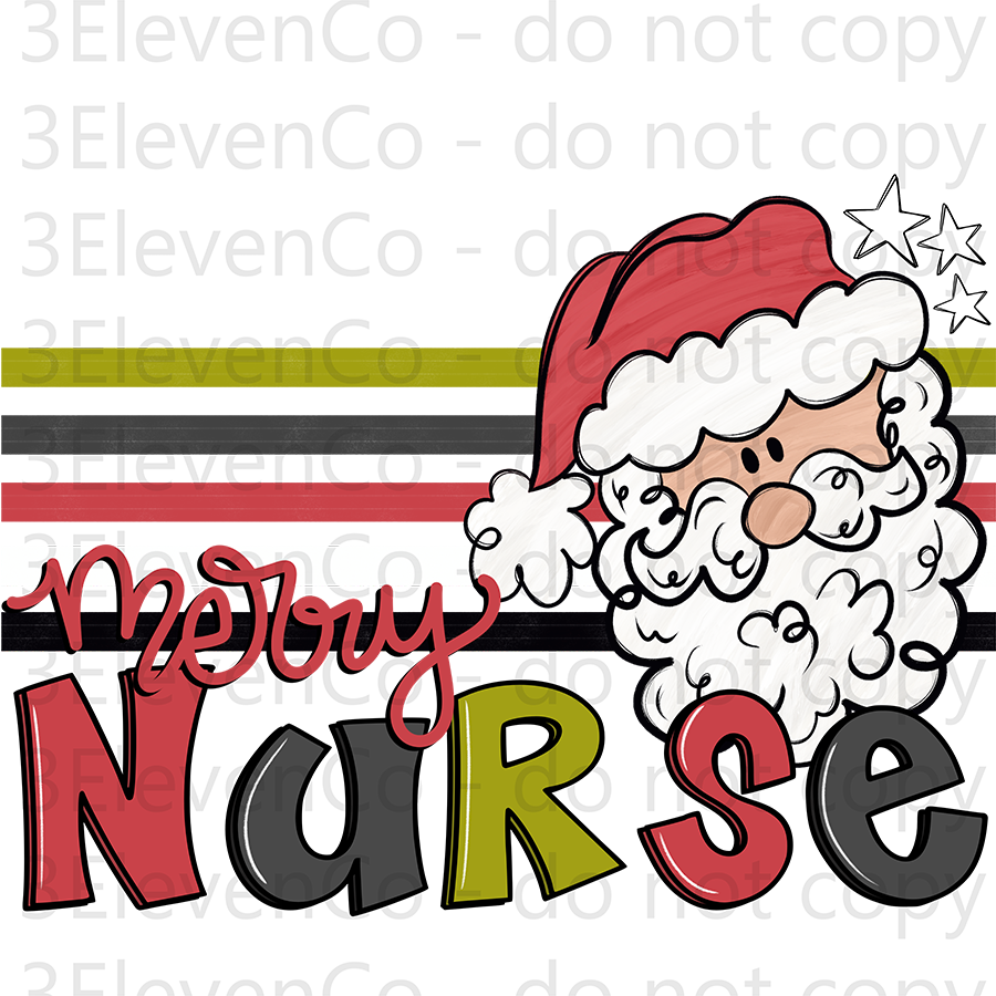 2024 OS merry nurse UV DTF decal | DTF print