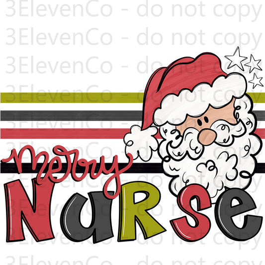 2024 OS merry nurse UV DTF decal | DTF print