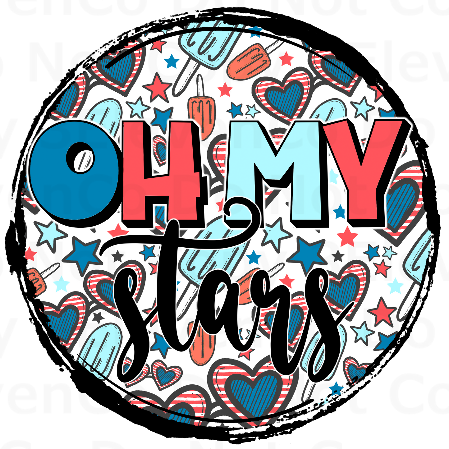 SC 2024 oh my stars vinyl decal | UV DTF decal | DTF print