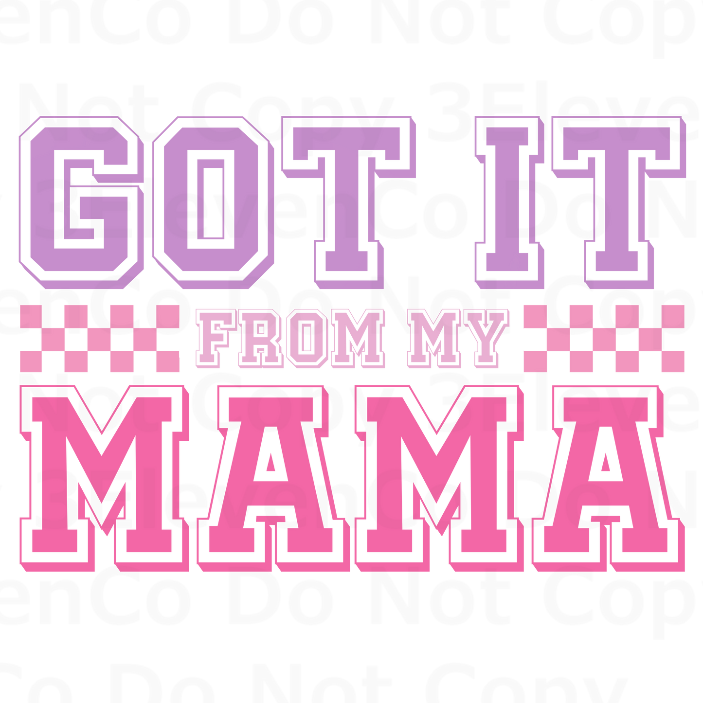 SBB 2024 got it from my mama vinyl decal | UV DTF decal | DTF print