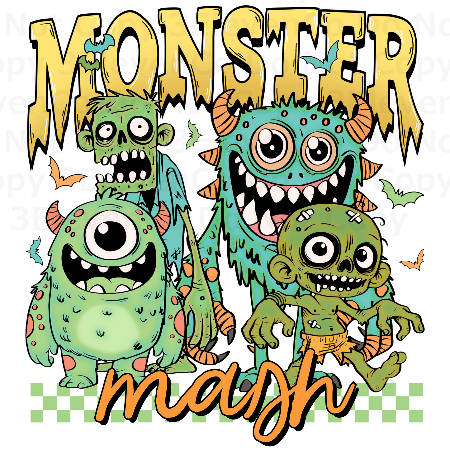 SCD 2024 monster mash vinyl sheet | decal | UV DTF decal