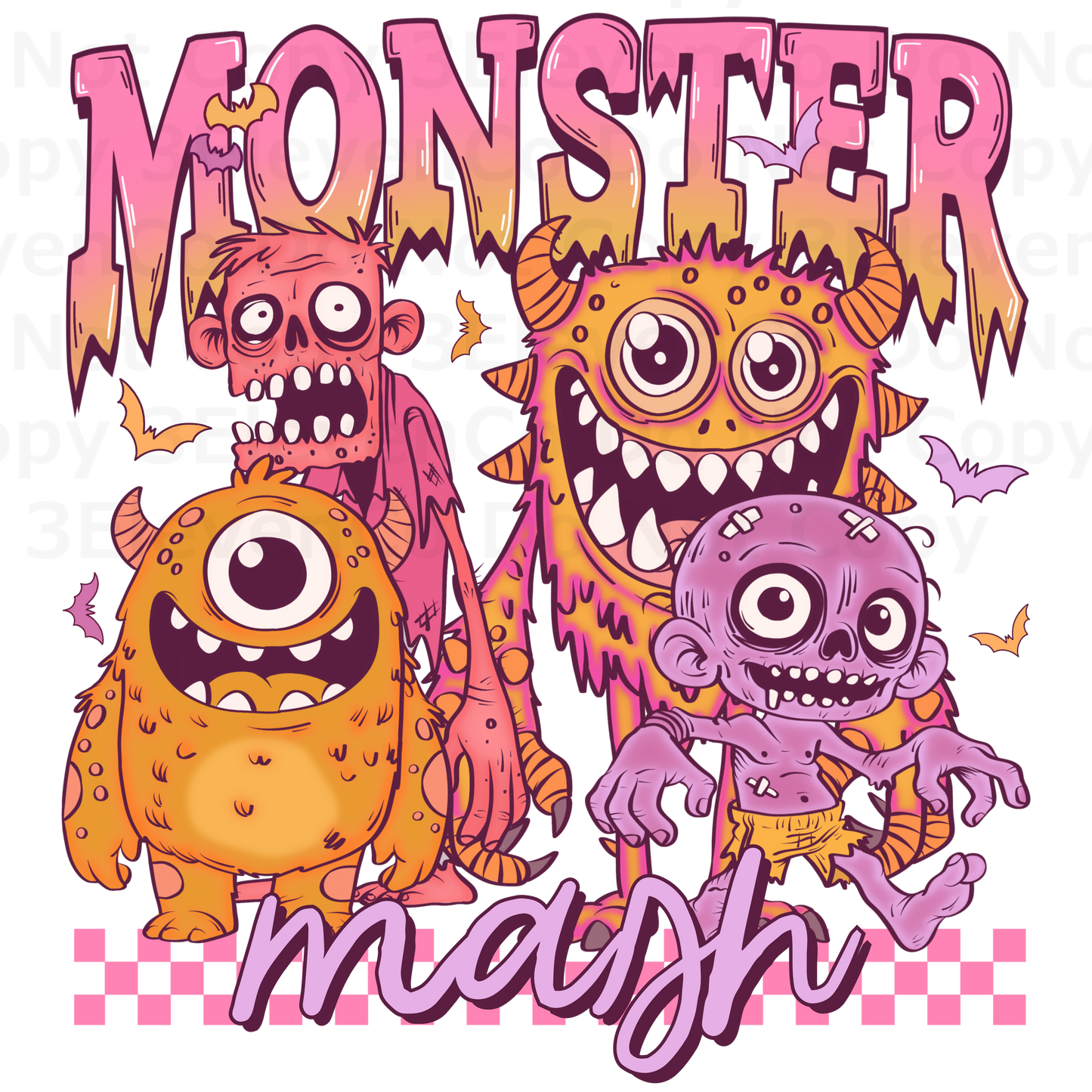 SCD 2024 monster mash vinyl sheet | decal | UV DTF decal