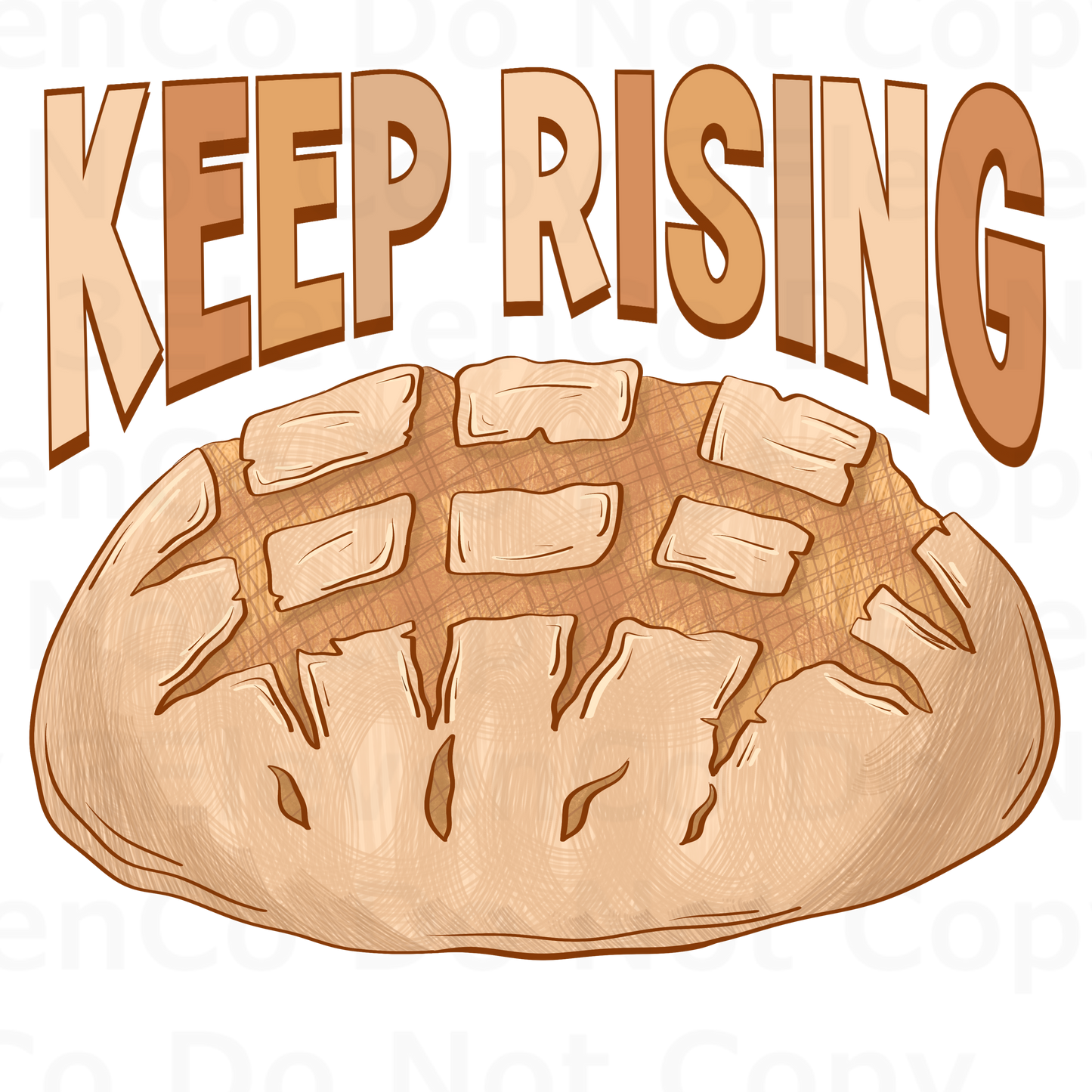 SC 2024 keep rising sourdough vinyl decal | UV DTF decal | DTF print