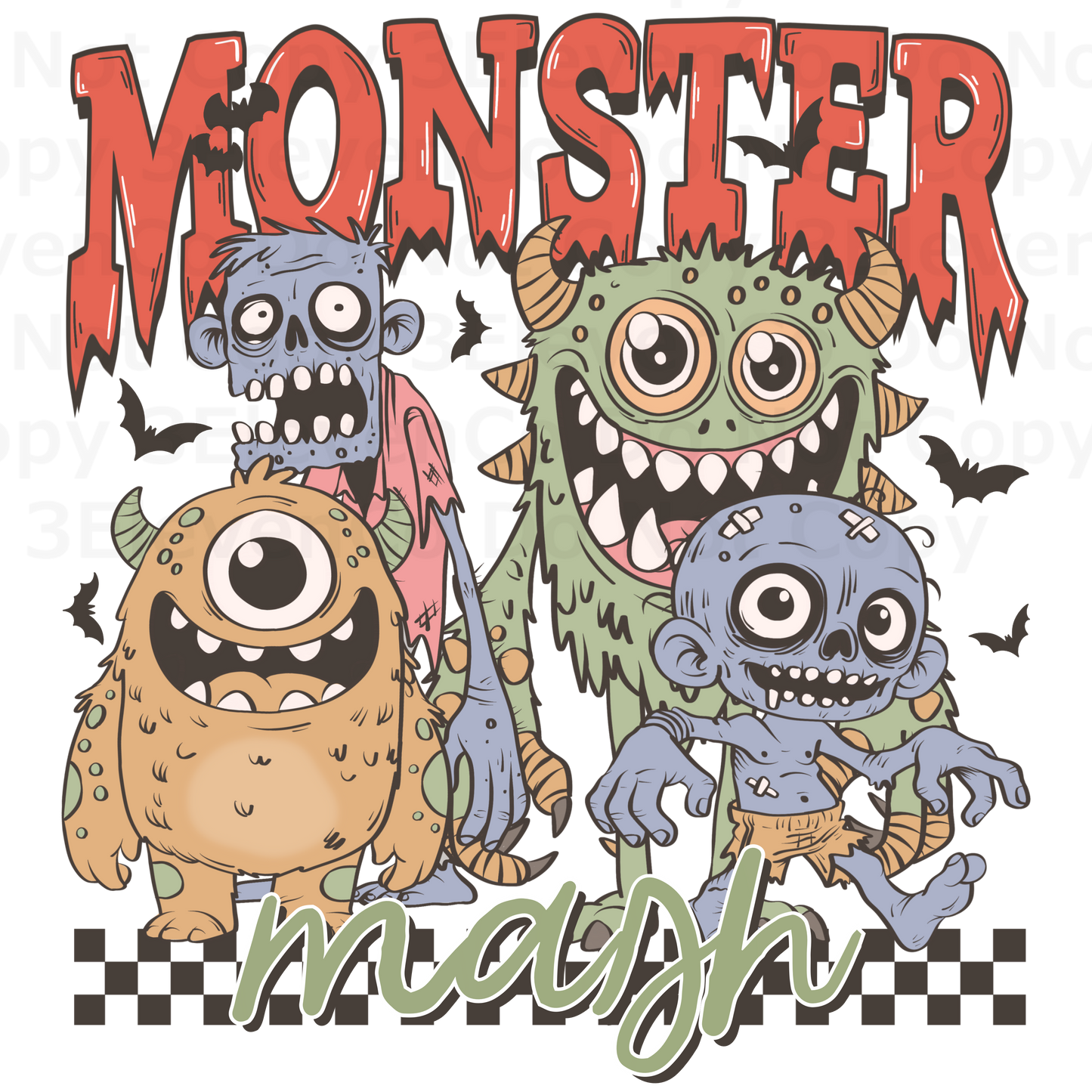 SCD 2024 monster mash vinyl sheet | decal | UV DTF decal