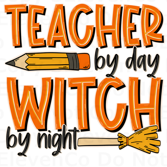 SD 2024 teacher by day vinyl decal | UV DTF decal | DTF print