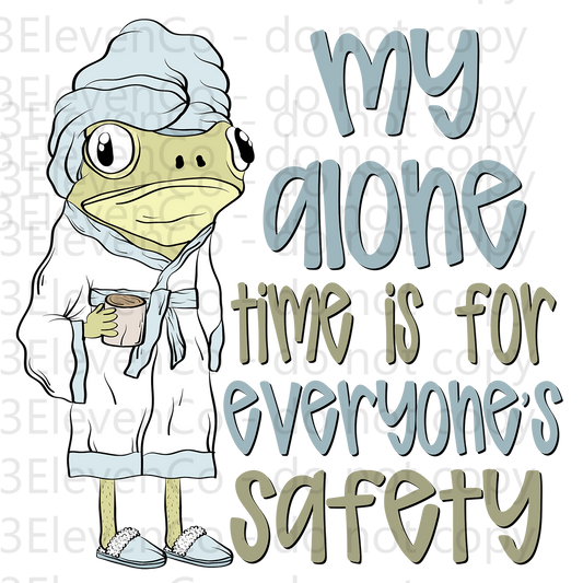 SD 2024 my alone time UV DTF decal