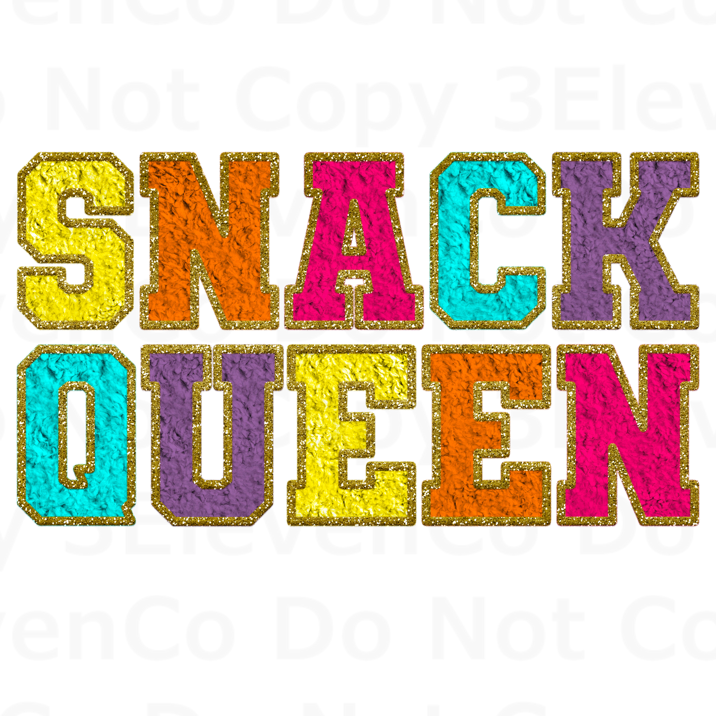 SBB 2024 snack queen vinyl decal | UV DTF decal | DTF print