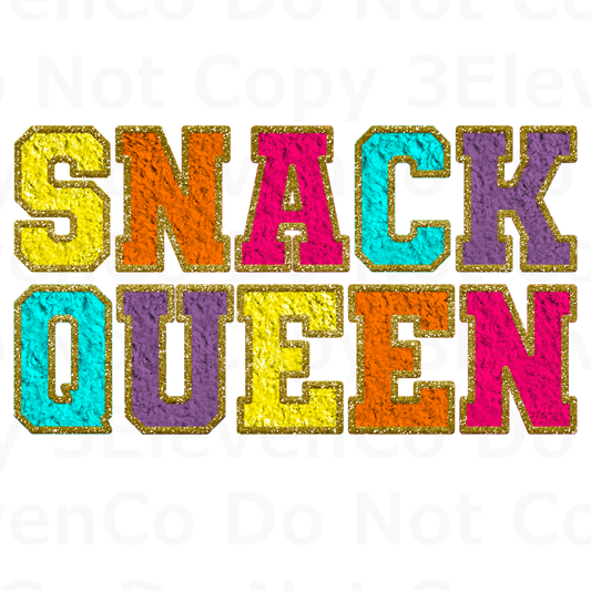 SBB 2024 snack queen vinyl decal | UV DTF decal | DTF print