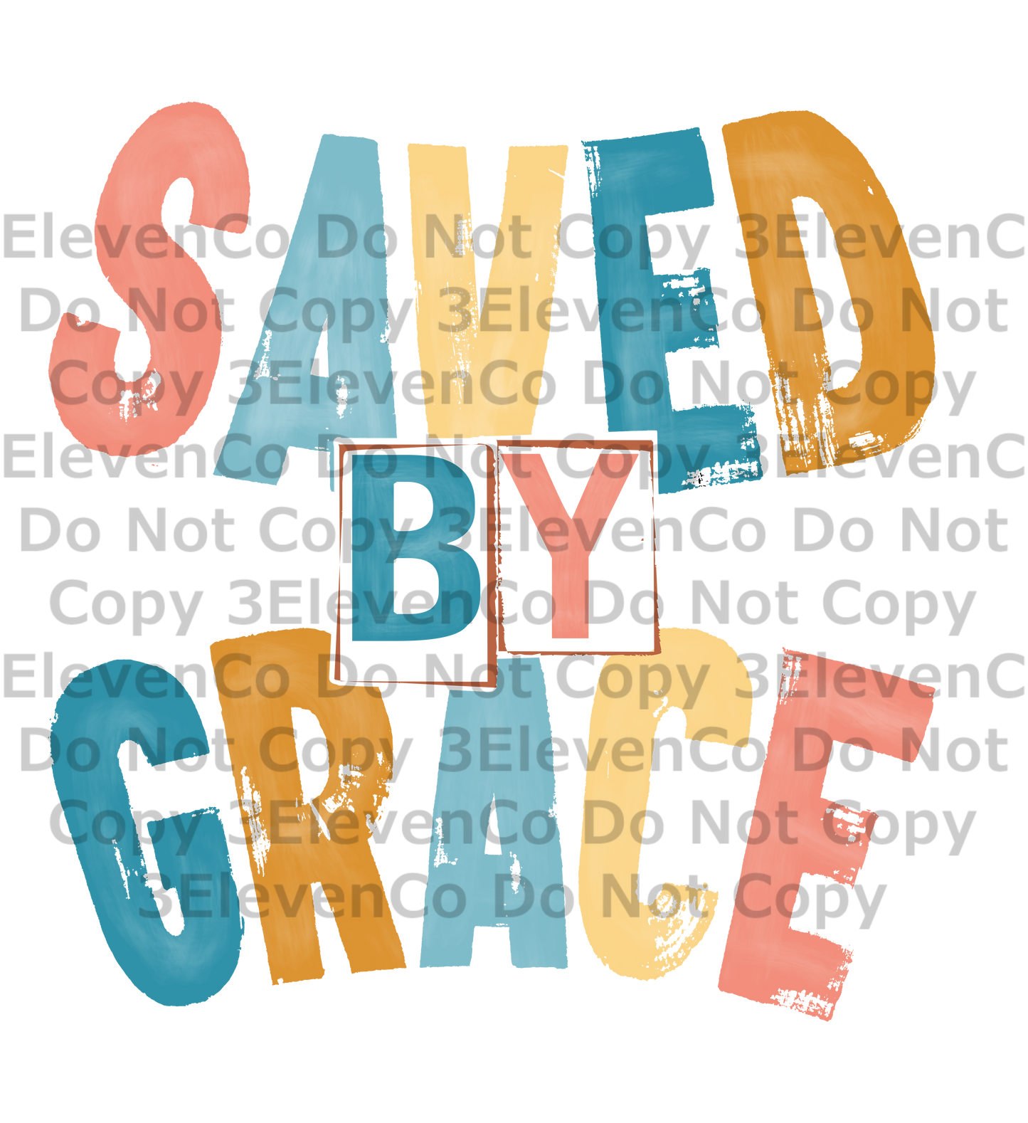 saved by grace vinyl decal | UV DTF decal | DTF print