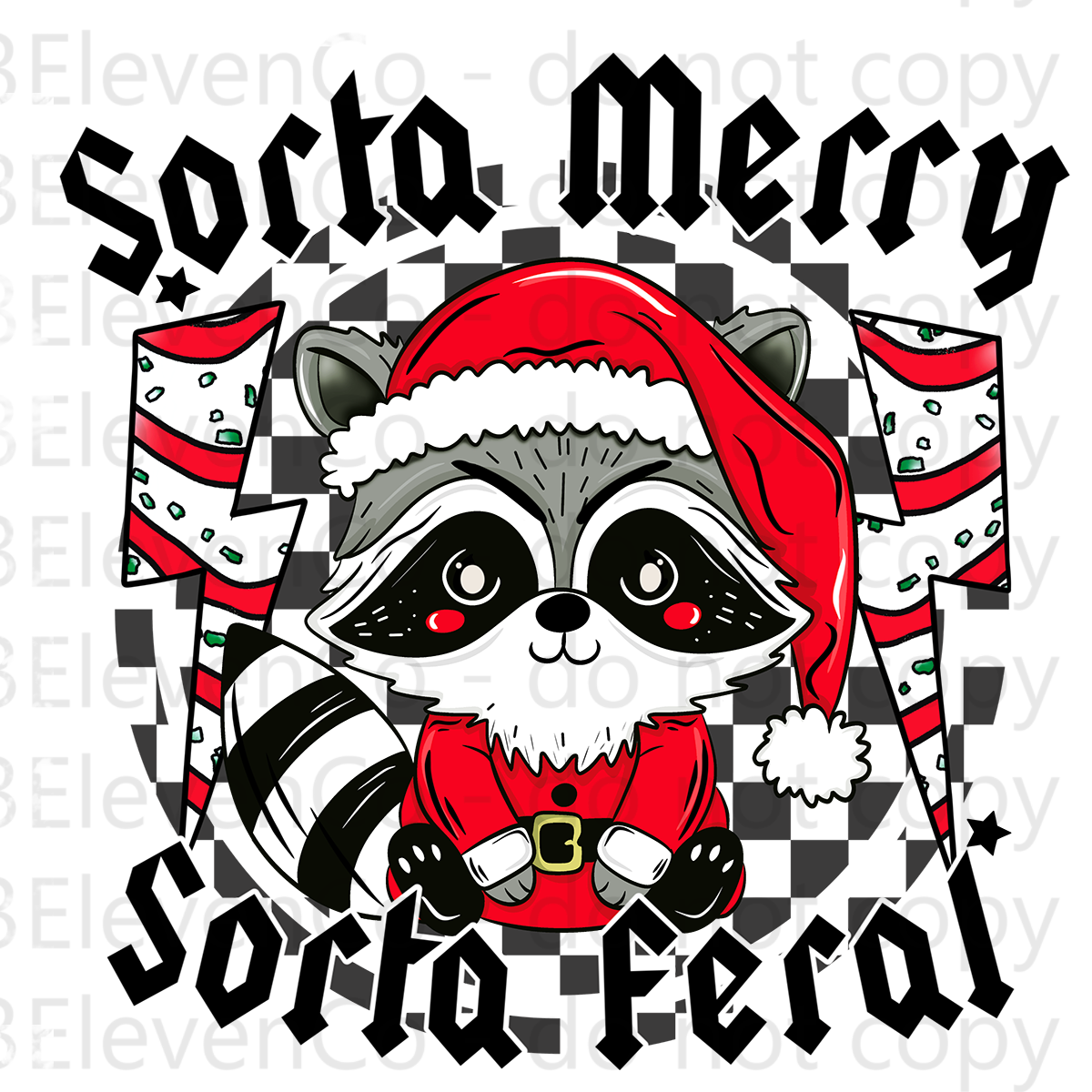 2024 sorta merry sorta feral UV DTF decal