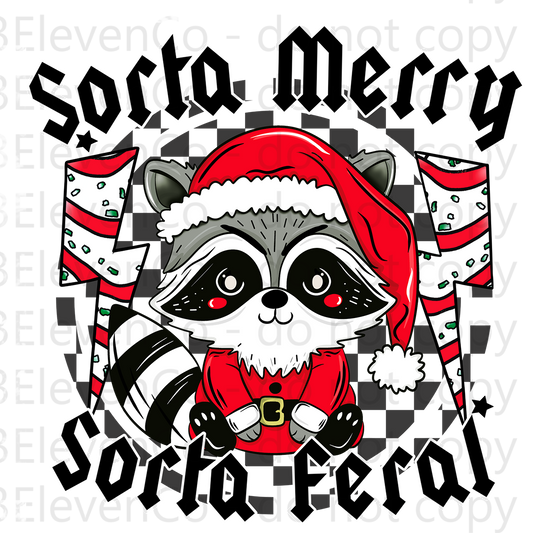 2024 sorta merry sorta feral UV DTF decal