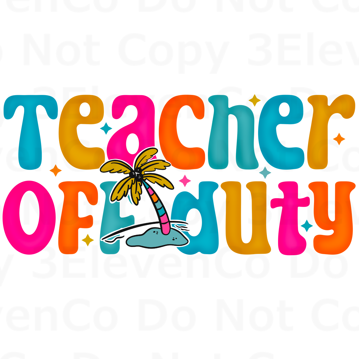 SBB 2024 teacher off duty vinyl decal | UV DTF decal | DTF print