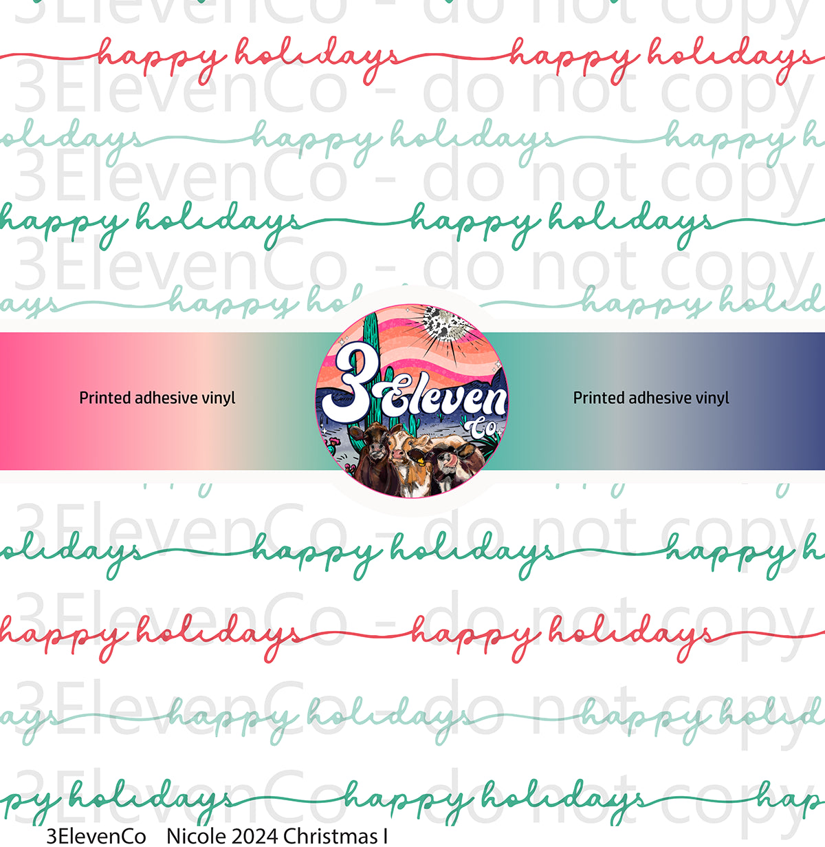 Nicole Sutherland | Coral Tumblers 2024 Christmas collection | sheets | decals | uv dtf