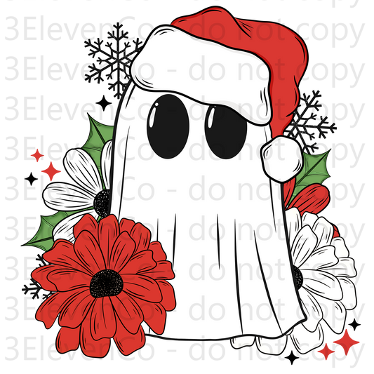 CS 2024 Christmas ghost decal | UV DTF | DTF