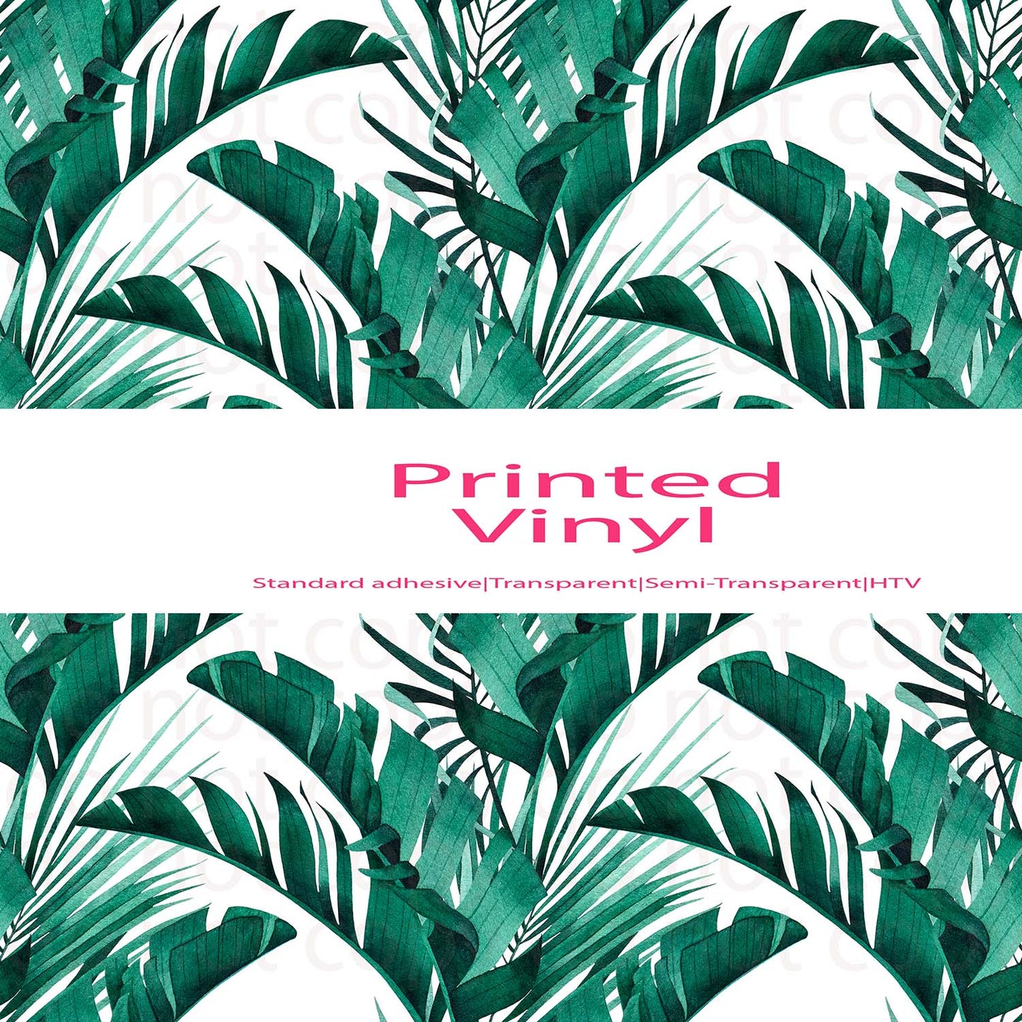 monstera floral vinyl sheet