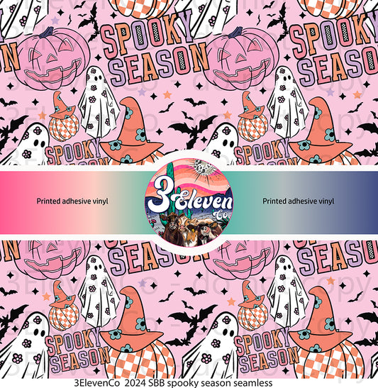 2024 SBB spooky season seamless vinyl sheet | decal | UV DTF decal | UV cup wrap