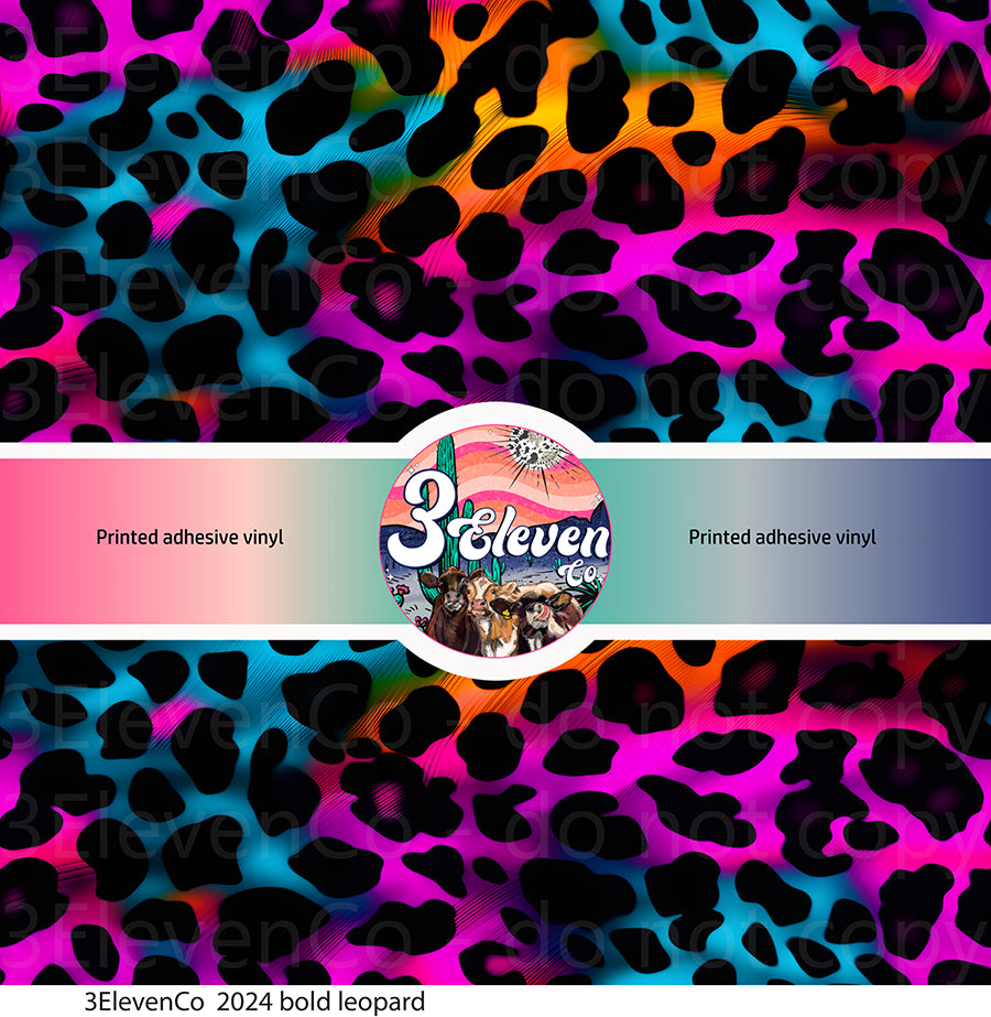 2024 bold leopard vinyl sheet