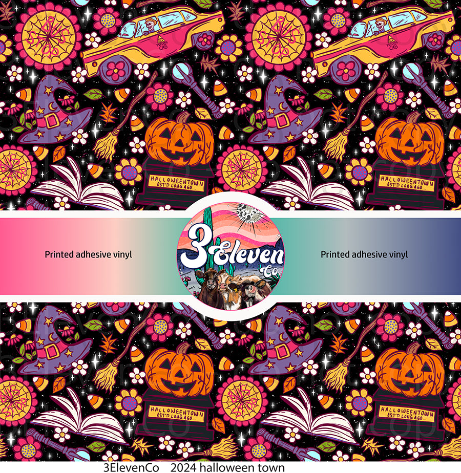 2024 halloween town vinyl sheet