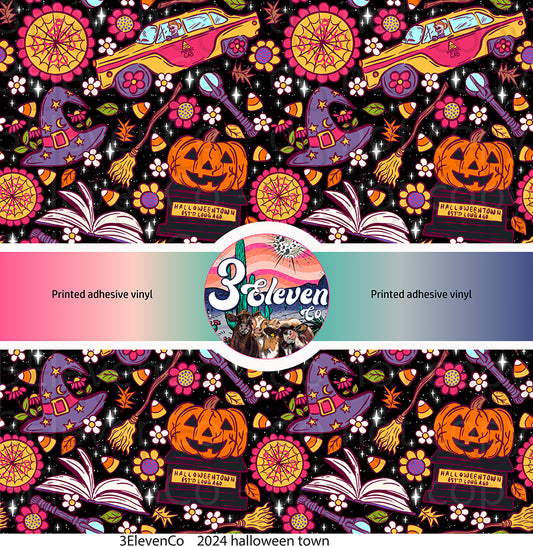 2024 halloween town vinyl sheet