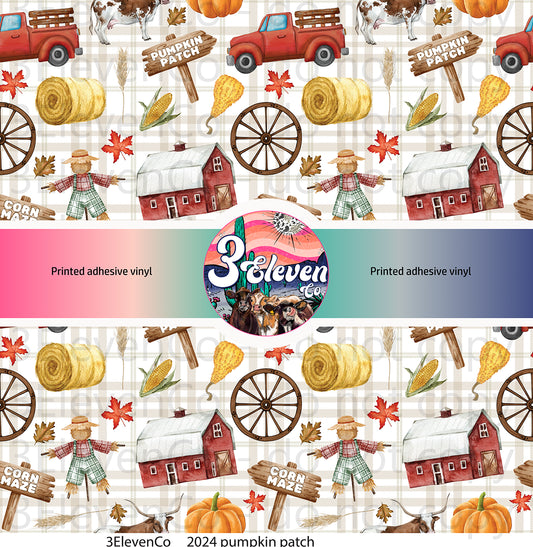 2024 pumpkin patch vinyl sheet