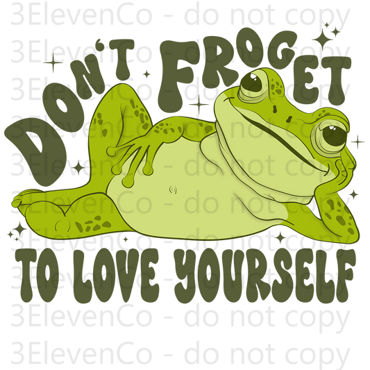 2024 SD don't forget to love yourself | decal | DTF print