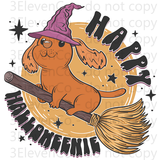 2024 SD happy halloween weenie | decal | DTF print