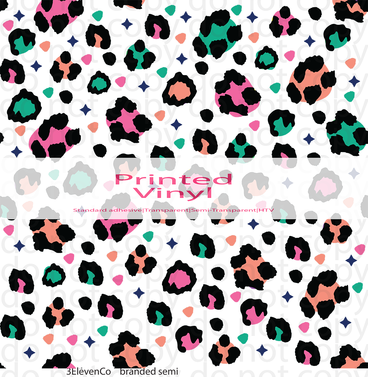 CUSTOM LEOPARD PRINT VINYL SHEET