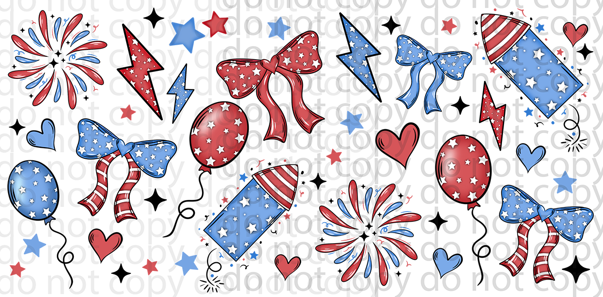 4th of July vinyl sheet | UV wrap