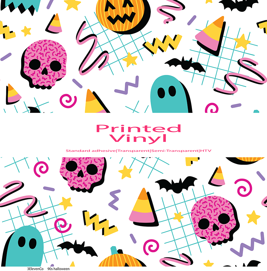 90s Halloween vinyl sheet