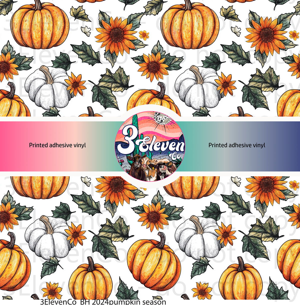 BH 2024 pumpkin season vinyl sheet or decal